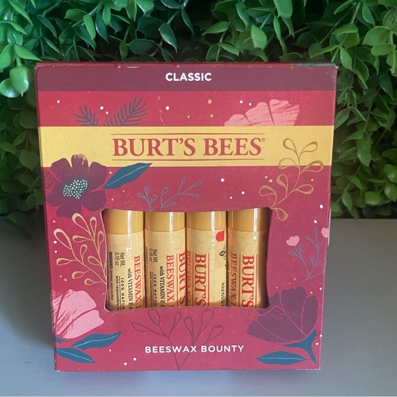 New Burt's Bees 4ct Beeswax Bounty Lip Balms - Picture 2 of 5